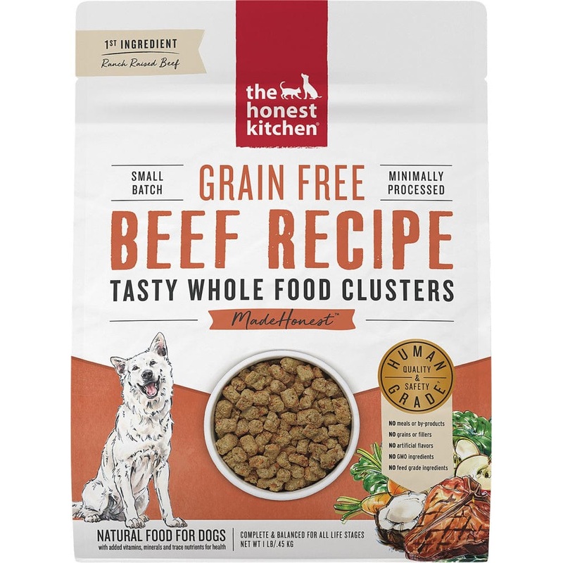 The Honest Kitchen Grain Free Beef Recipe Whole Food Clusters Dry Dog Food