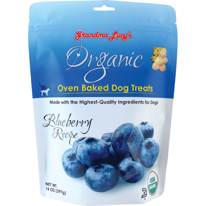 Grandma Lucy's Organic Oven Baked Blueberry Flavor Dog Treats