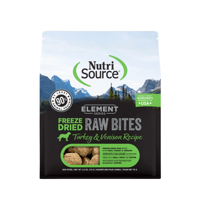 NutriSource Element Series Turkey and Venison Recipe Freeze-Dried Raw Dog Food