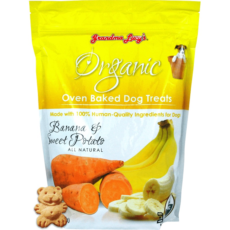 Grandma Lucy's Organic Oven Baked Banana and Sweet Potato Flavor Dog Treats