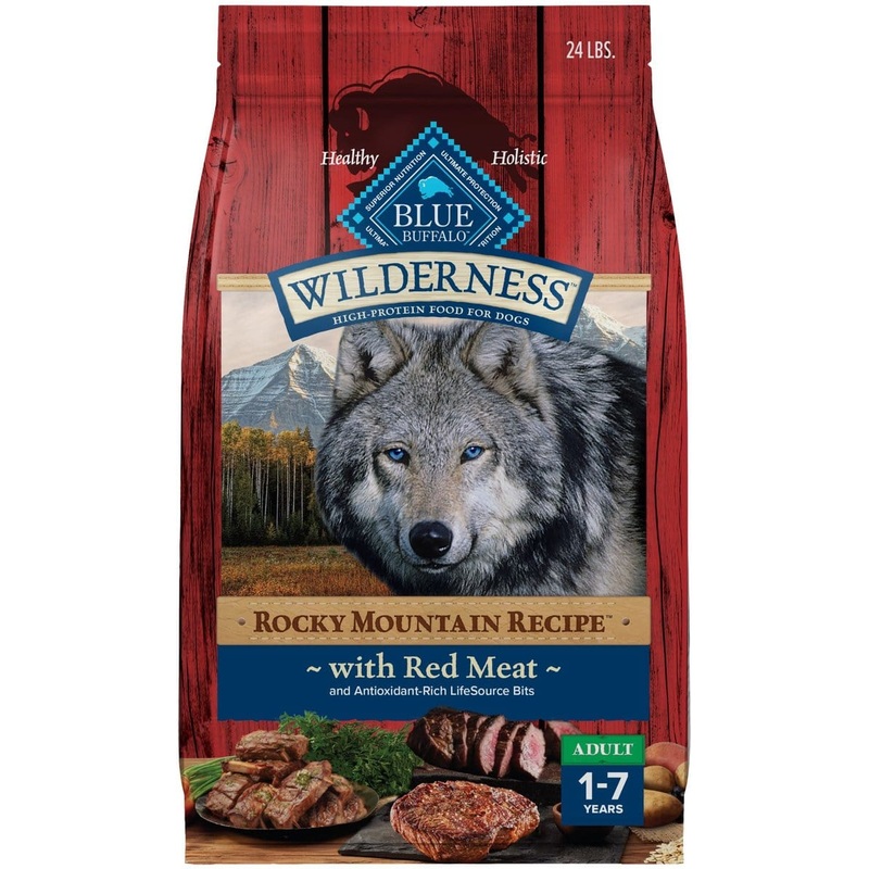 Blue Buffalo Wilderness Wholesome Grains Rocky Mountain Red Meat Recipe Adult Dry Dog Food