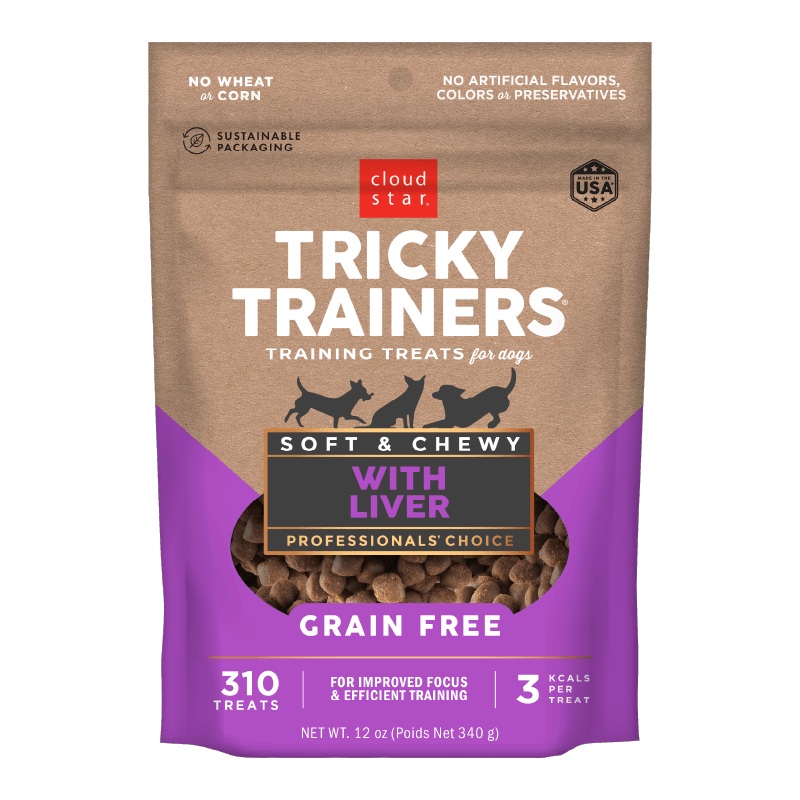 Cloud Star Tricky Trainers Grain Free Soft & Chewy with Liver Dog Treats