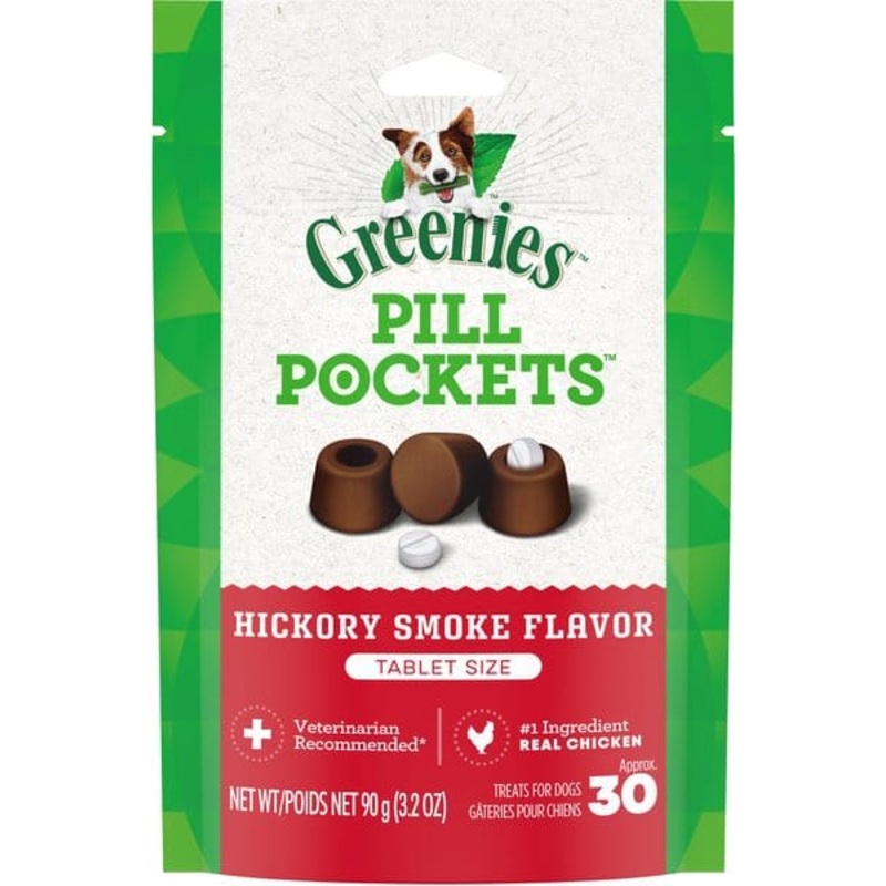 Greenies Pill Pockets Canine Hickory Smoke Flavor Dog Treats
