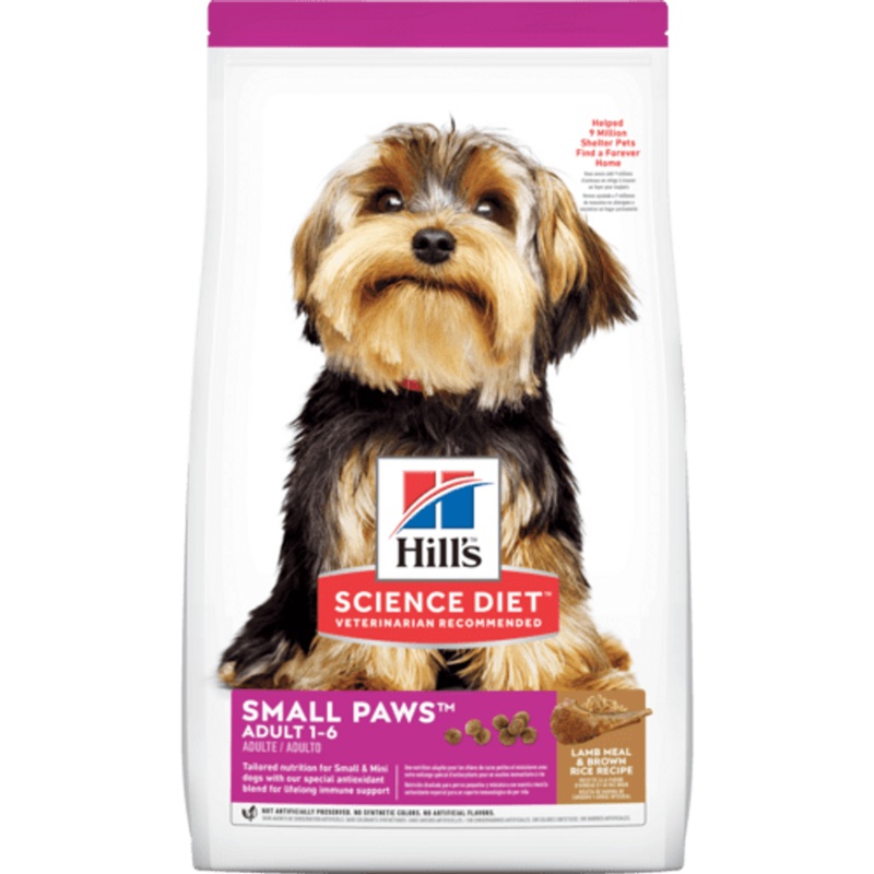 Hill's Science Diet Adult Small Paws Lamb Meal & Brown Rice Recipe Dry Dog Food