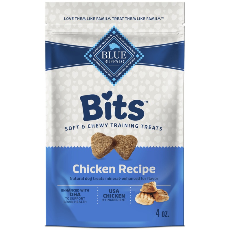 Blue Buffalo Bits Tasty Chicken Recipe Soft-Moist Training Dog Treats