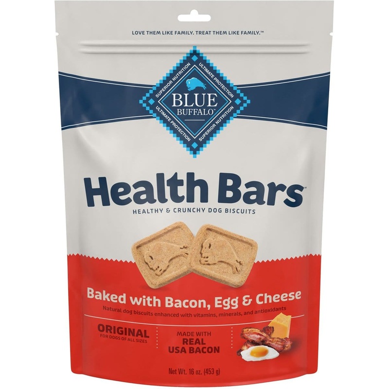 Blue Buffalo Health Bars Baked with Bacon, Egg & Cheese Dog Treats