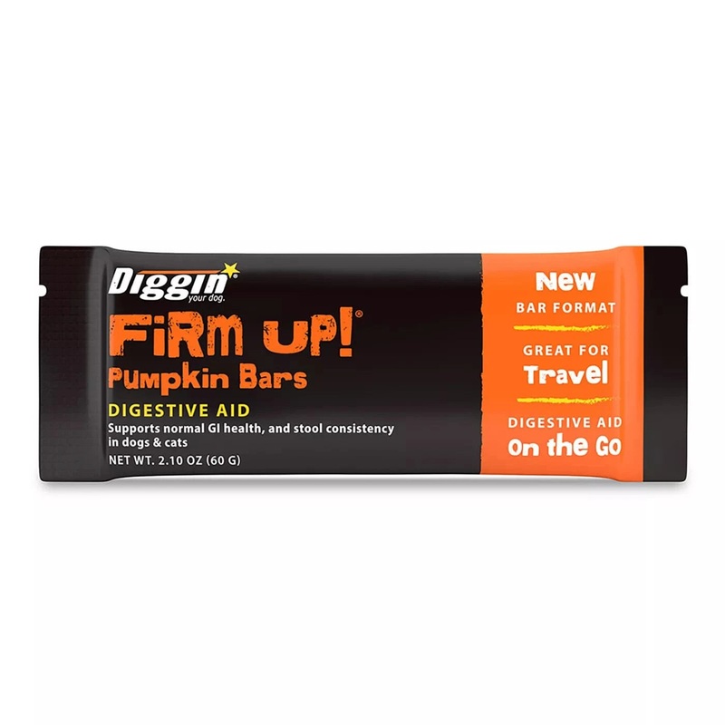 Diggin Your Dog Firm Up! Pumpkin Bars Digestive Aid Stool Consistency for Dogs and Cats