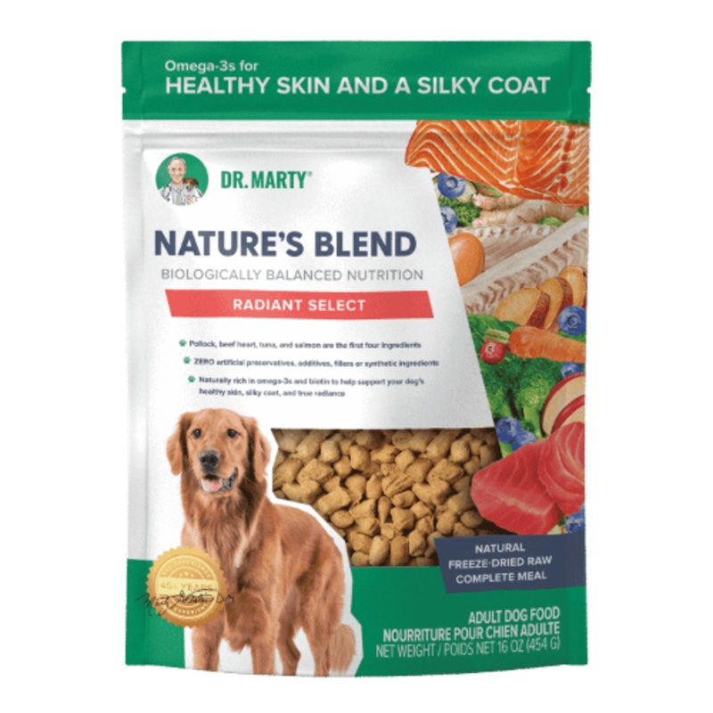 DR. MARTY Natures Blend Radiant Select Freeze Dried Raw Dog Food