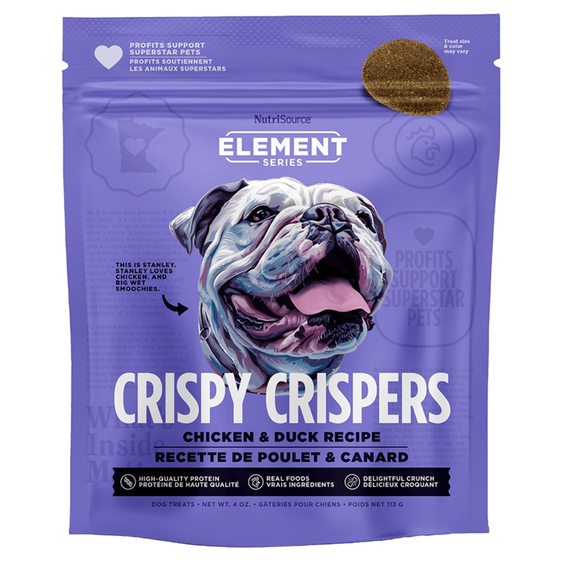 NutriSource Element Series Crispy Crispers Chicken & Duck Dog Treats