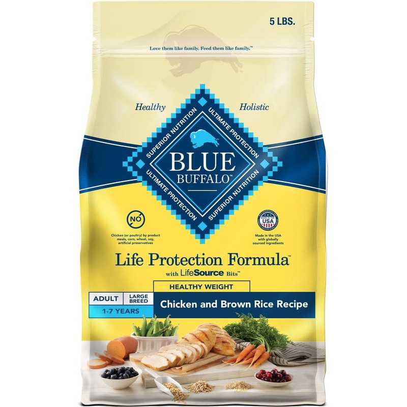 Blue Buffalo Adult Life Protection Healthy Weight Natural Chicken & Brown Rice Recipe Dry Dog Food
