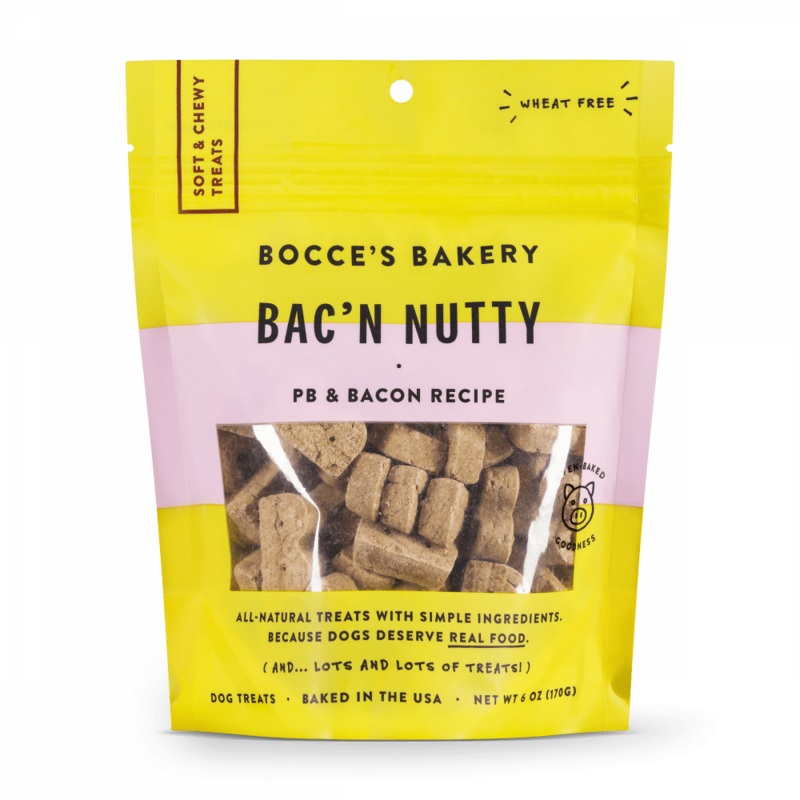 Bocce's Bakery Every Day Bac'n Nutty Soft & Chewy Dog Treats