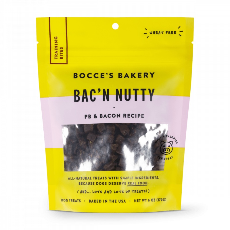 Bocce's Bakery Every Day Bac'n Nutty Training Bites Dog Treats
