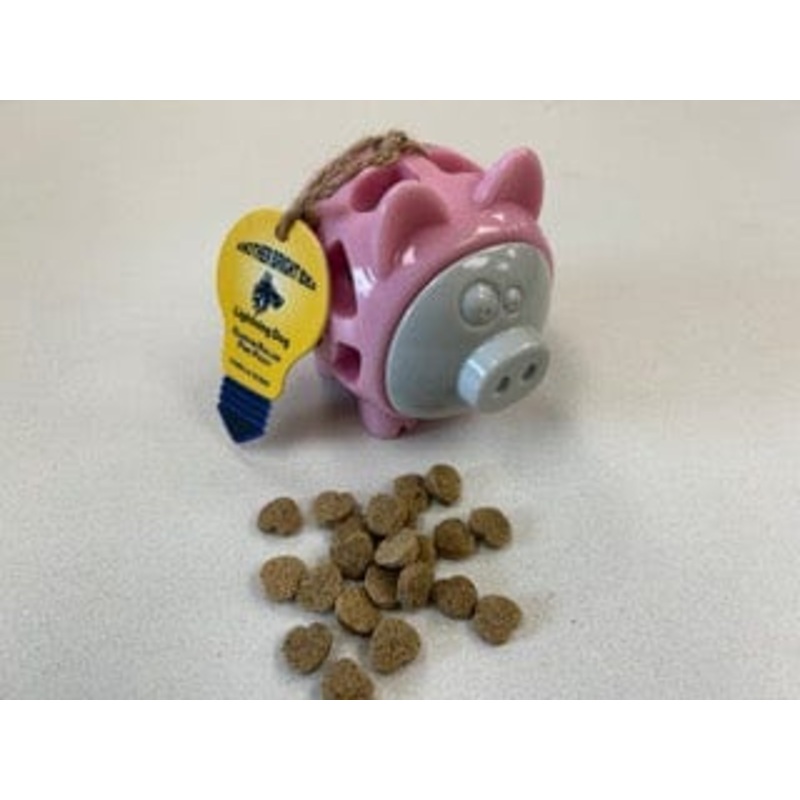 Lightning Dog Random Rollers Pink Piggy Treat Dispensing Dog Toy