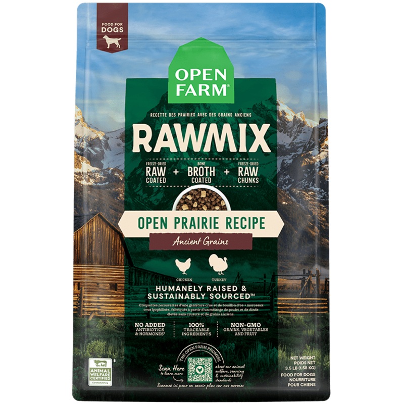 Open Farm Ancient Grains RawMix Open Prairie Recipe Dog Food