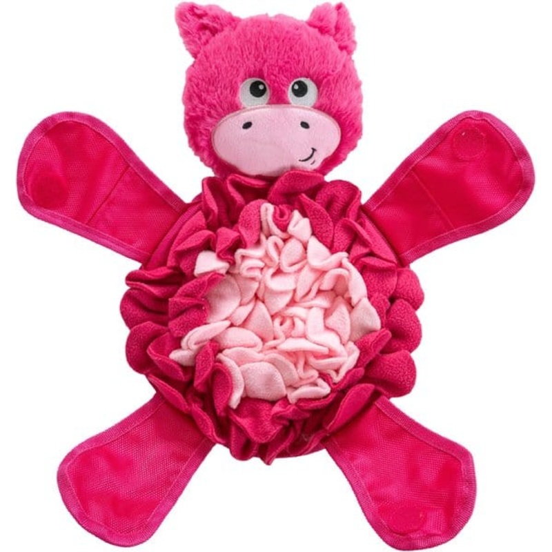 Outward Hound Snuffle Palz Interactive Plush Pig Puzzle & Snuffle Mat Dog Toy