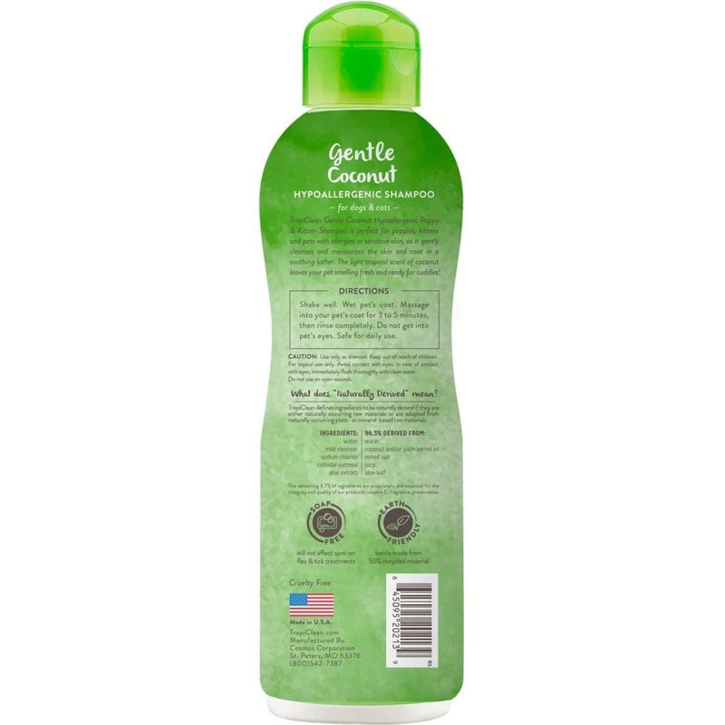 TropiClean Hypo-Allergenic Gentle Coconut Puppy & Kitten Shampoo