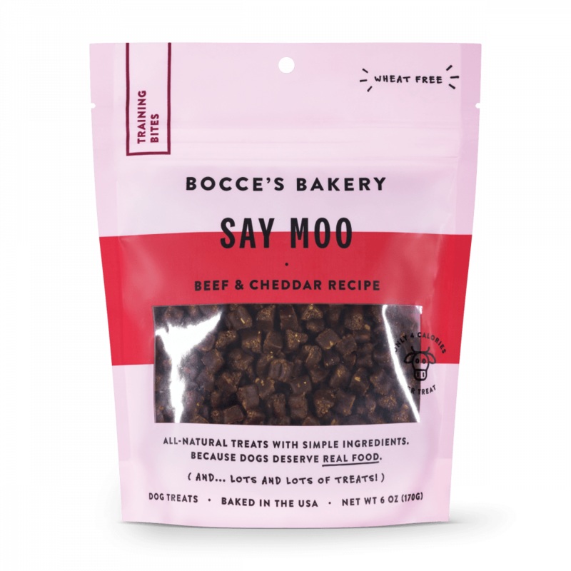 Bocce's Bakery Every Day Say Moooo Training Bites Dog Treats