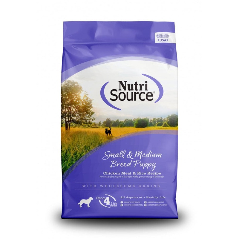 NutriSource Small & Medium Breed Puppy Chicken & Rice Dry Dog Food
