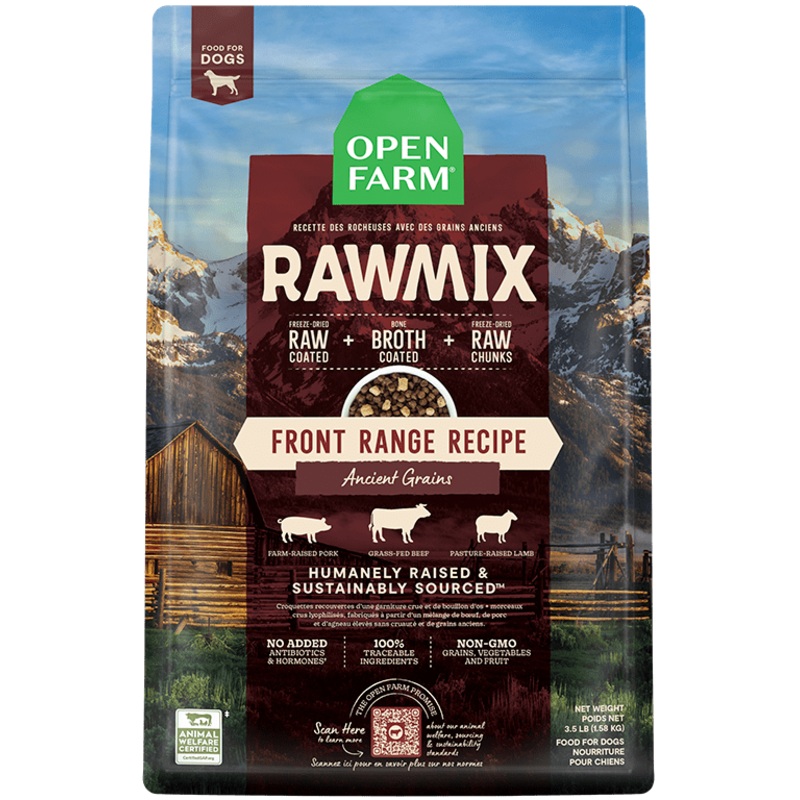 Open Farm Ancient Grains RawMix Front Range Recipe Dog Food