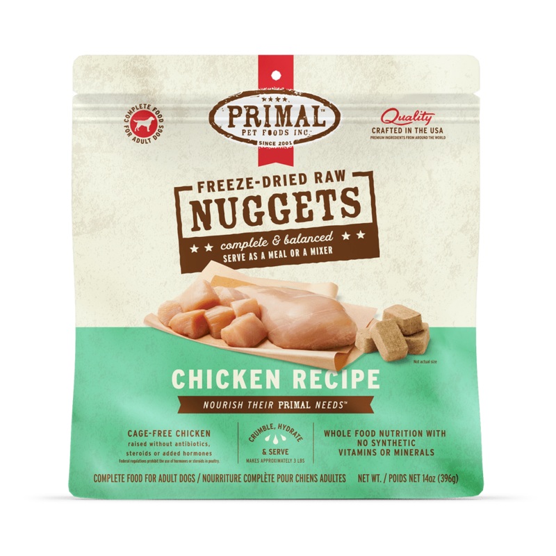 Primal Freeze Dried Nuggets Grain Free Chicken Formula Dog Food