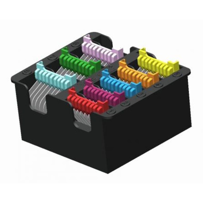 WAHL - 5-in-1 Slide On Stainless Steel Guide Combs with Caddy