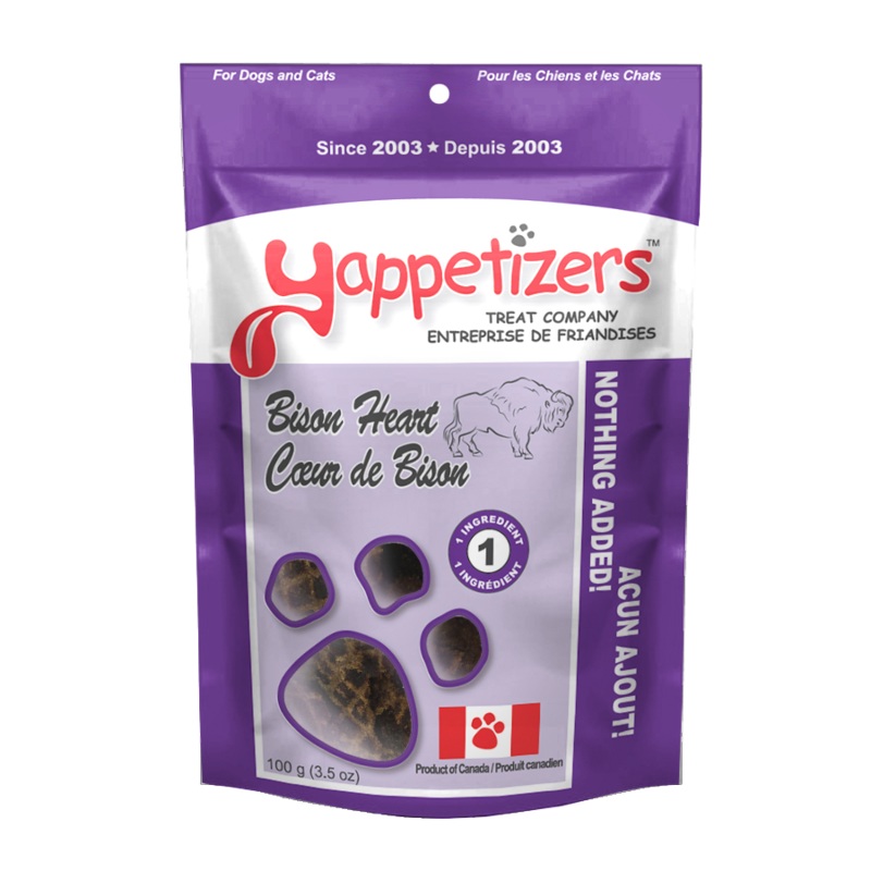 Yappetizers Bison Heart Treats