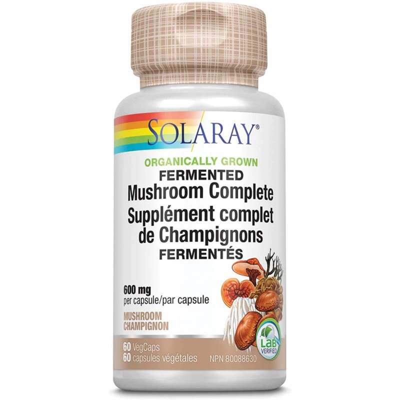 Solaray - Organically Grown Fermented Mushroom Complete 600mg
