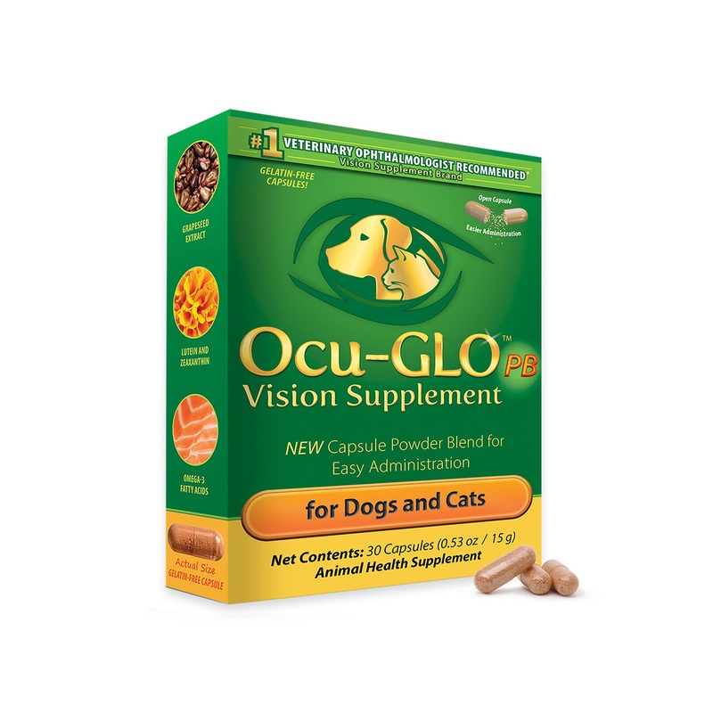 Ocu-GLO Vision Supplement Powder Blend for Dogs and Cats (30 capsules)