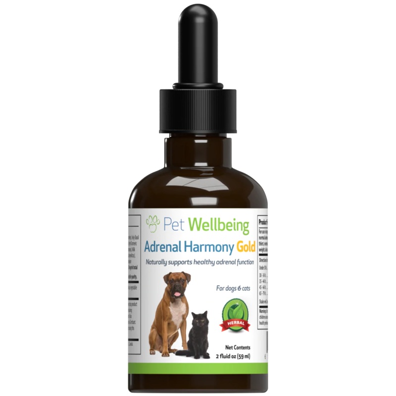 Pet Wellbeing - Adrenal Harmony Gold - for Dog Cushing's - 2oz