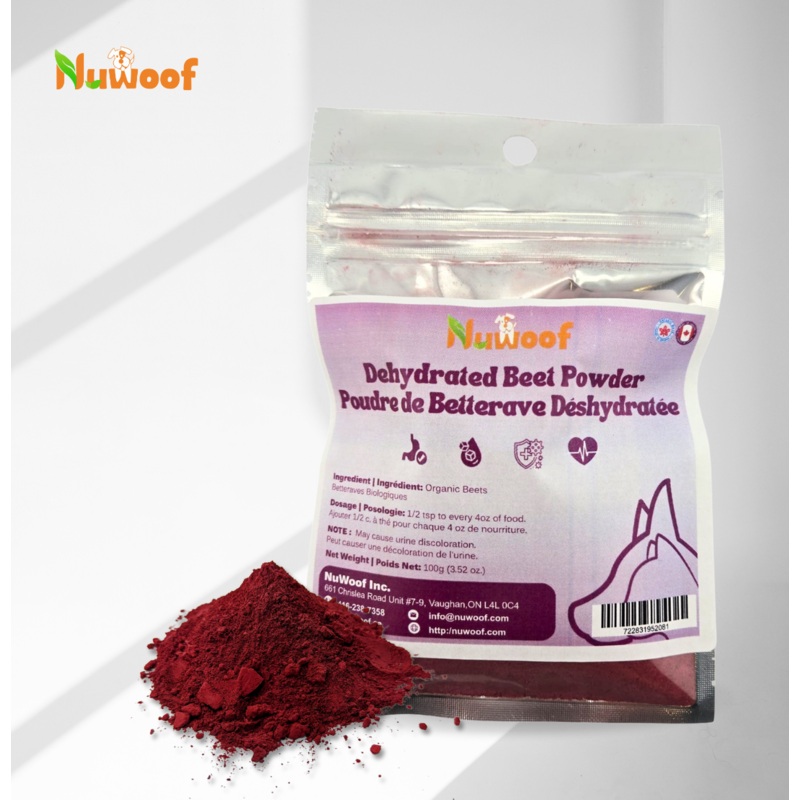 NuWoof - Dehydrated Beet Powder Supplement - 50g