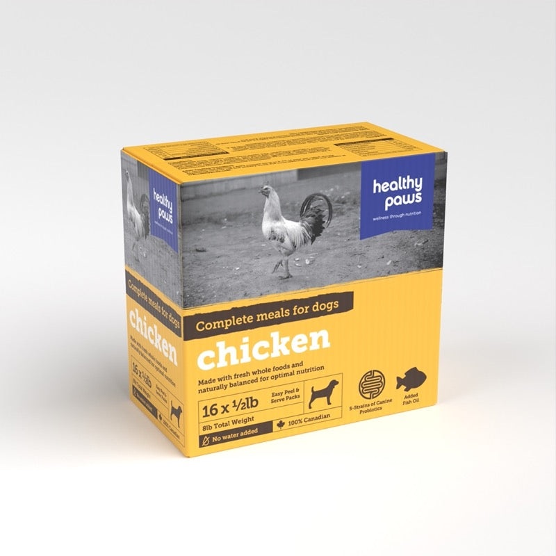 Healthy Paws  Complete - Chicken Dinner 8lbs (16 x 1/2lb)