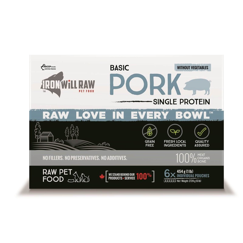IRON WILL RAW - BASIC PORK - 6LB