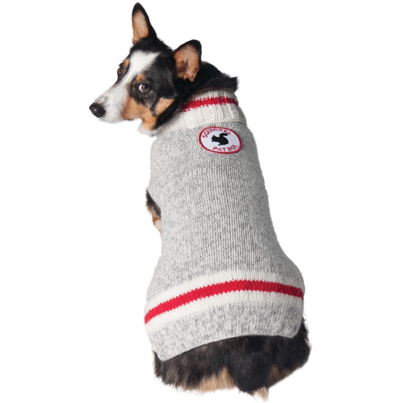 Chilly Dog - Squirrel Patrol Wool Dog Sweater