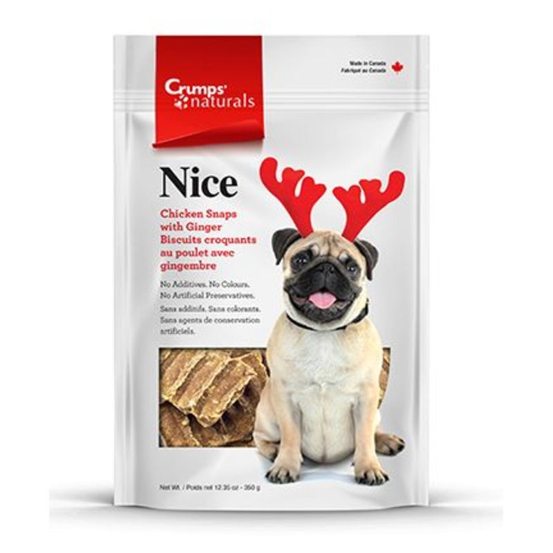 Crumps' Naturals Treats - Naturals Nice Chicken Snaps with Ginger