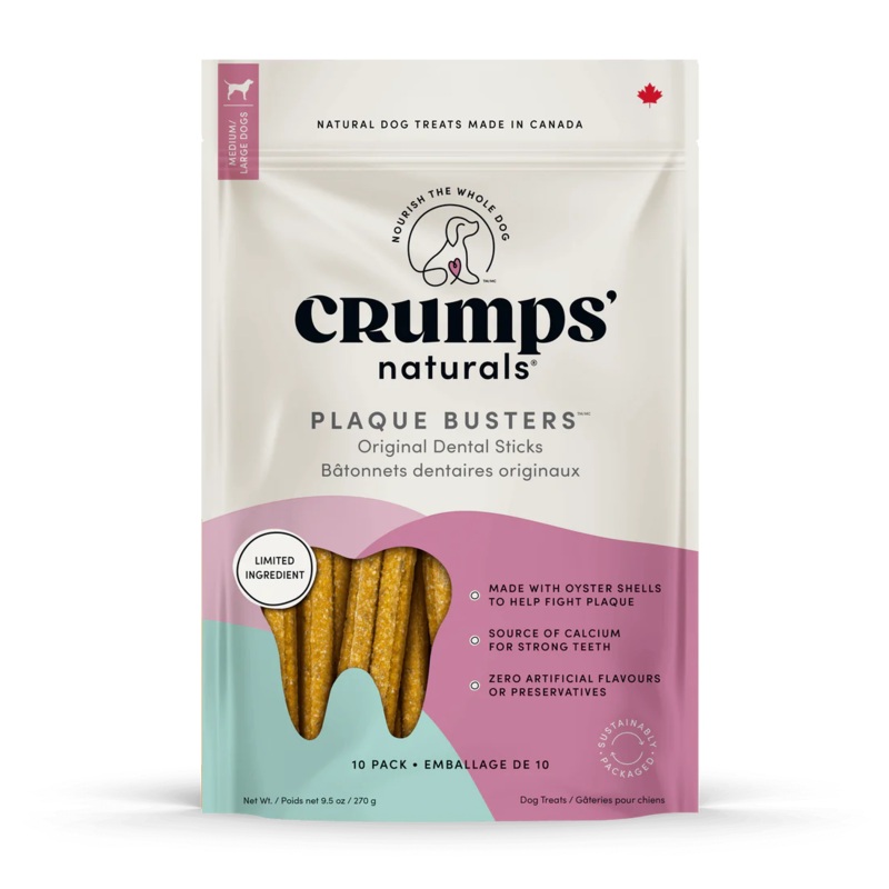 Crumps' Naturals Treats - Plaque Busters Original 10pc