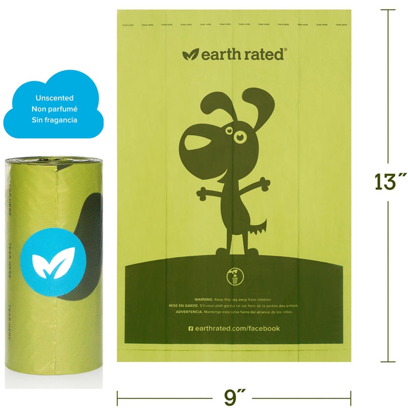 Earth Rated - Biodegradable Single Poop Bag