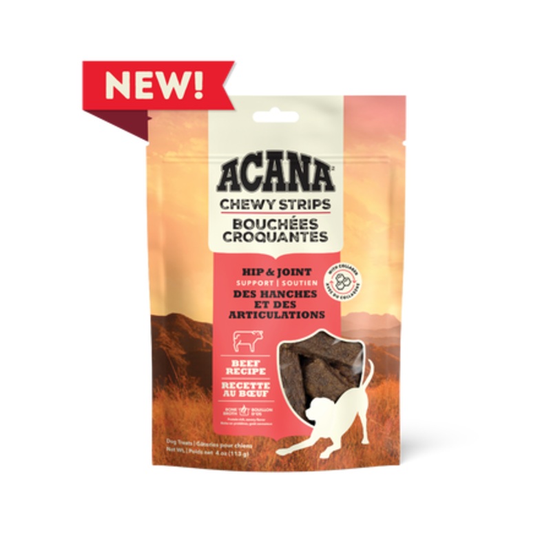 Acana Chewy Strips - Hip & Joint Beef 113g