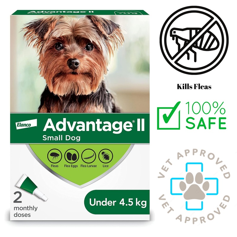 Advantage II - Flea & Tick Medicine - Dogs <4.5 Kg