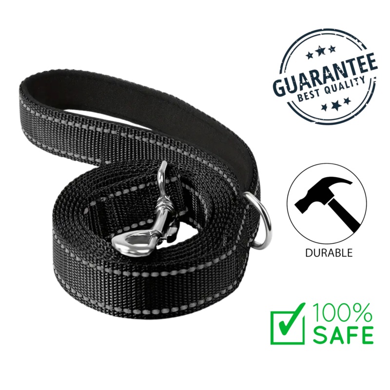 Ashario Pets - Reflective Comfort Dog Leash - Extra Large