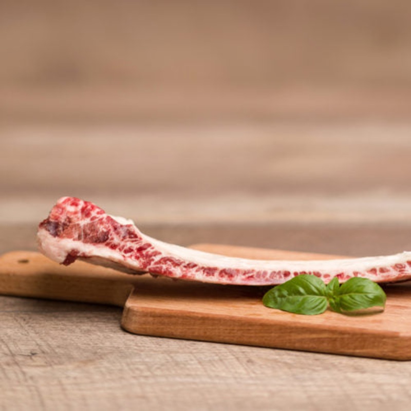 BCR - FLAT RIB RAW BONE - 1pc