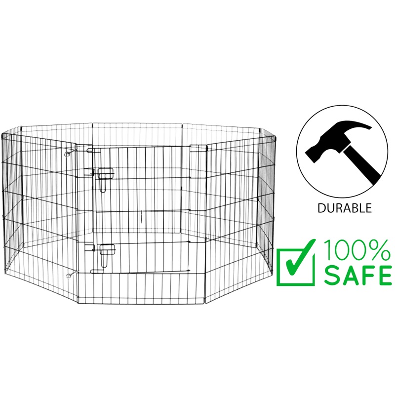 BuD'z - Exercise Pen With Door Dog - 24 x 30 Inches