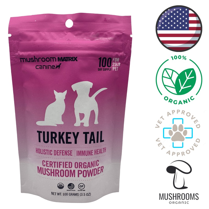 Canine Matrix - Turkey Tail Dog and Cat - 100 Grams