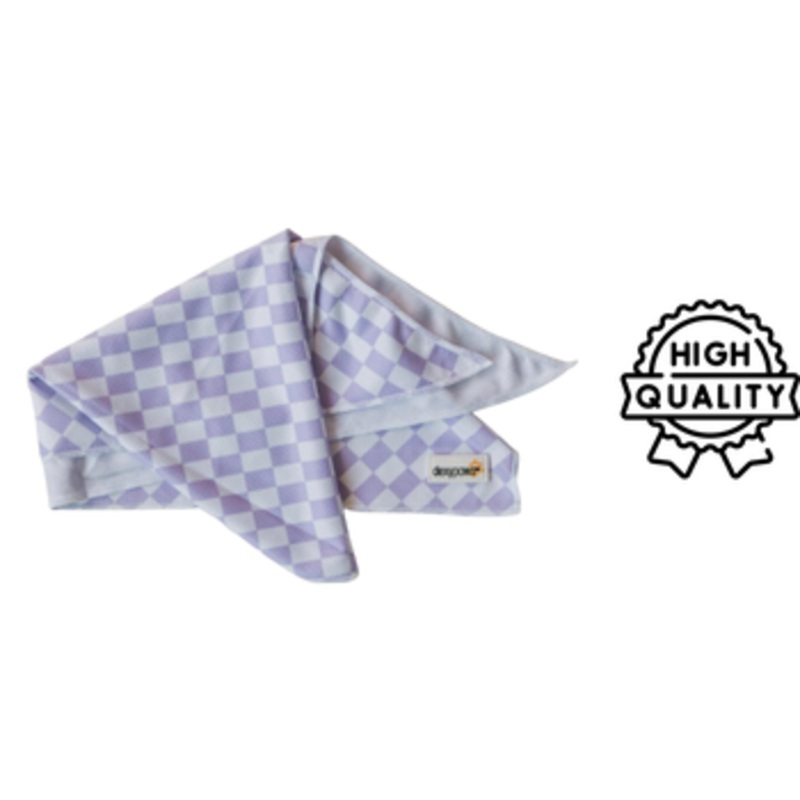Dexypaws - Cooling Bandana in Lilac Checkers