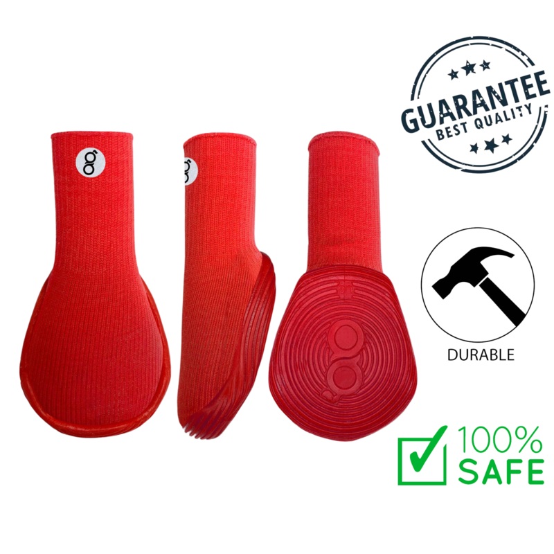 Gooeez - All Season/Terrain Dog Boots (2-Pack) Red - Small