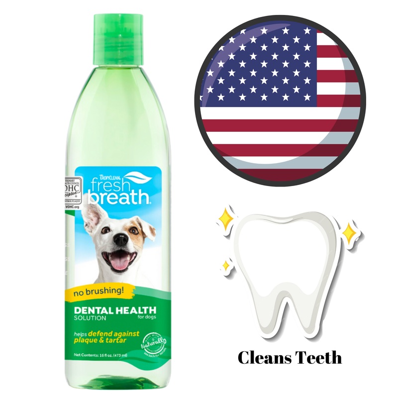 TropiClean - Teeth Oral Care Water Additive For Dogs - 16 Oz
