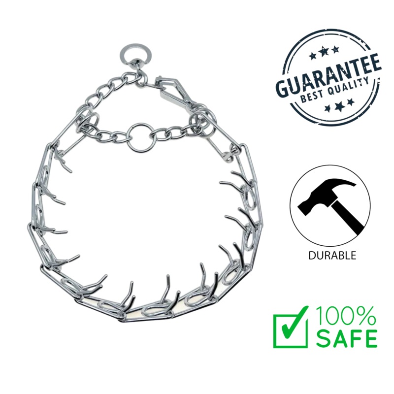 Ashario Pets - Heavy Duty Quick Release Dog Prong Collar