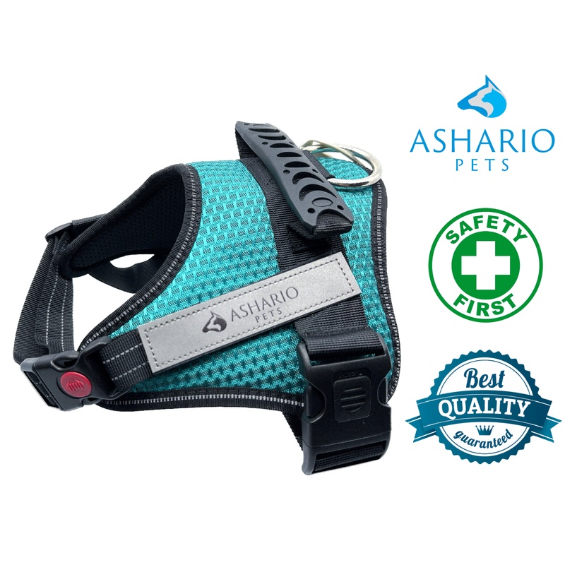 Ashario Pets - "TactiHarness Lite" Reflective No-Pull Design Harness - M