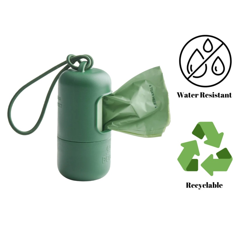 Beco - Recycled Plastic Poop Bag Dispenser - 15 Count