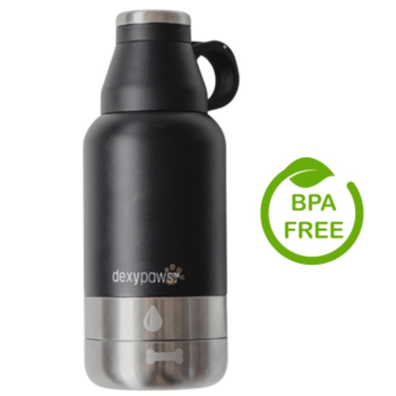 Dexypaws - 3-in-1 Insulated Pet Bowl Water Bottle