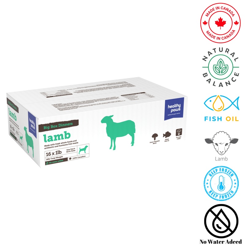 Healthy Paws - Big Box Dinner Lamb - 1 lb